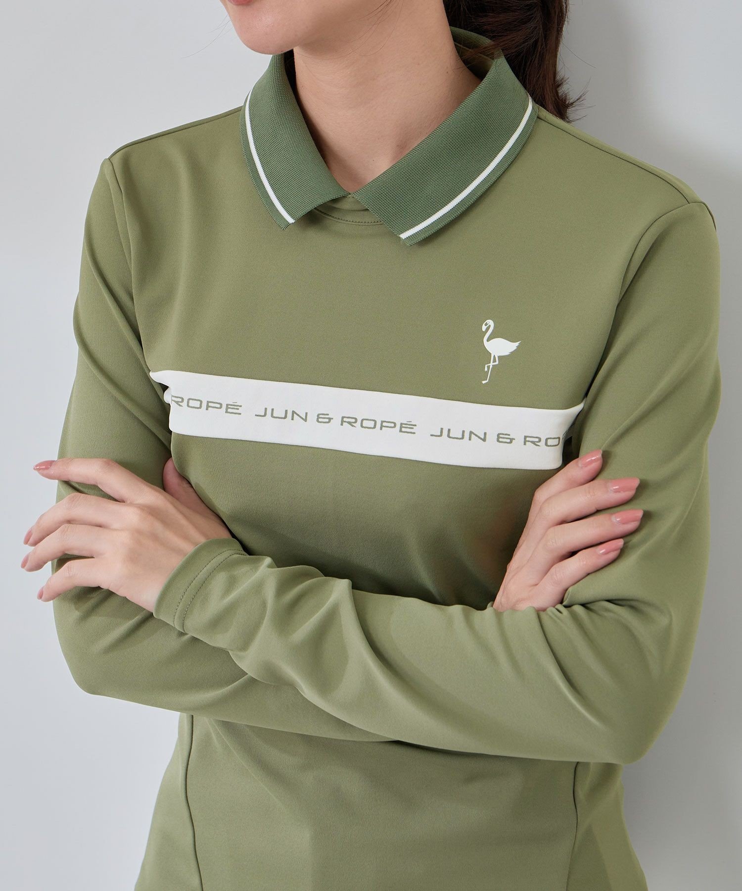 JUN&ROPE'｜ベアスムース 衿付きプルオーバー | Rakuten Fashion(楽天