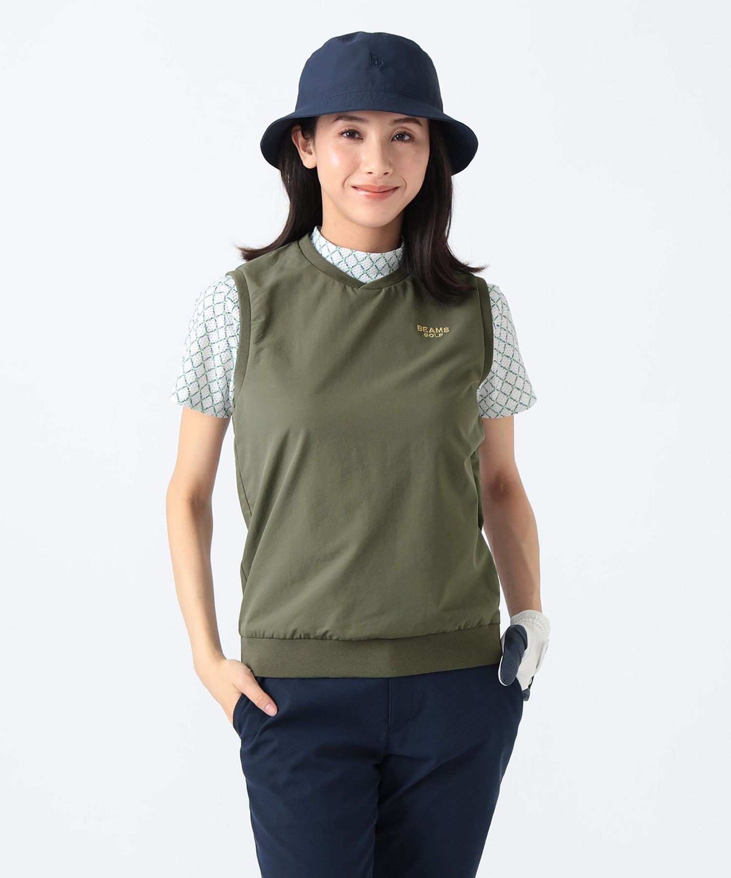 BEAMS OUTLET｜PURPLE LABEL / ストレッチ クロスVネックベスト