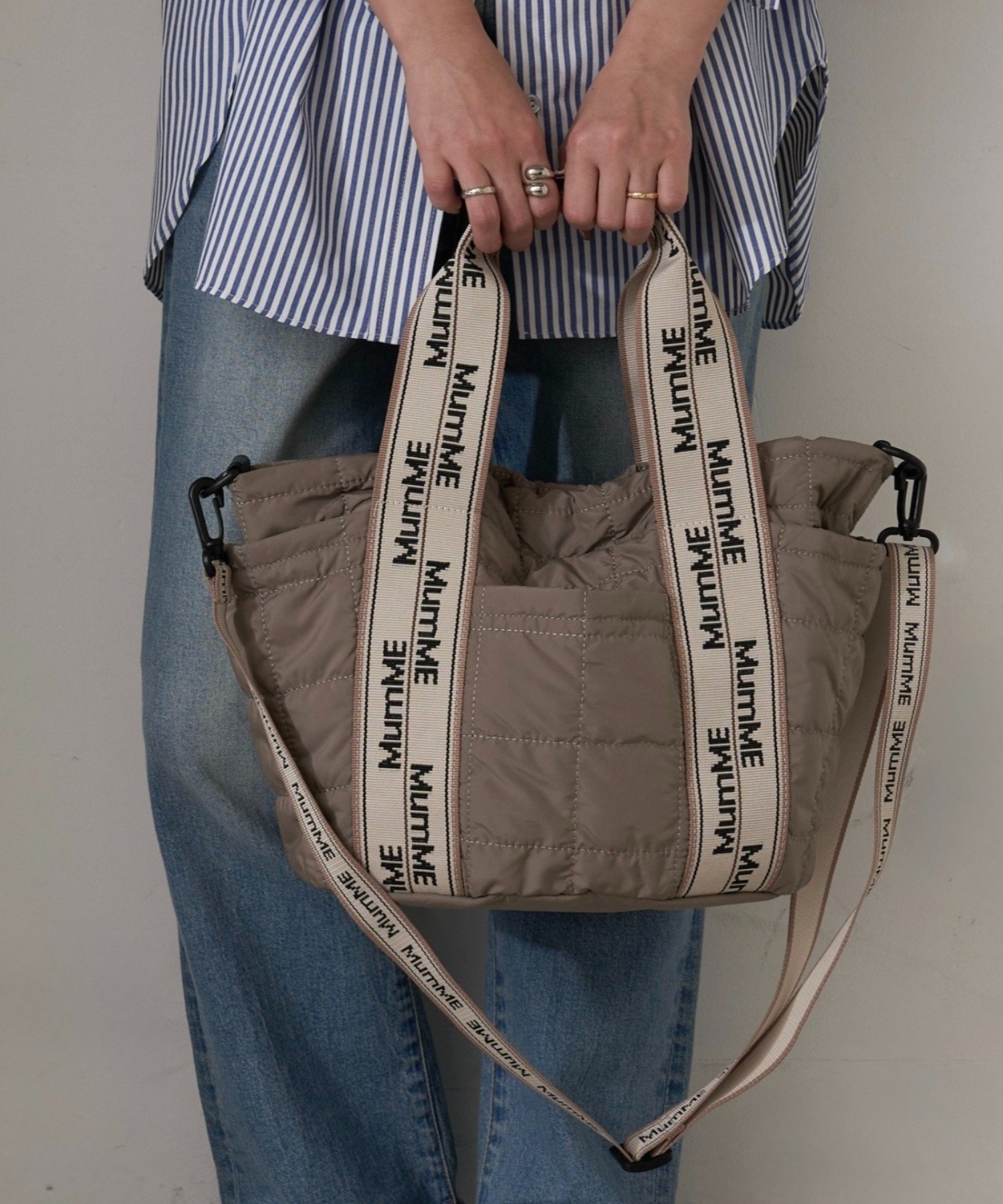 CIAOPANIC TYPY｜:【MumME】ジャガードテープキルティングスクエア