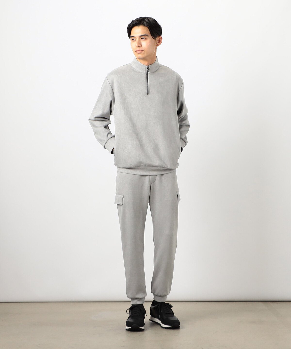COMME CA ISM｜【セットアップ対応】 ハーフジッププルオーバー