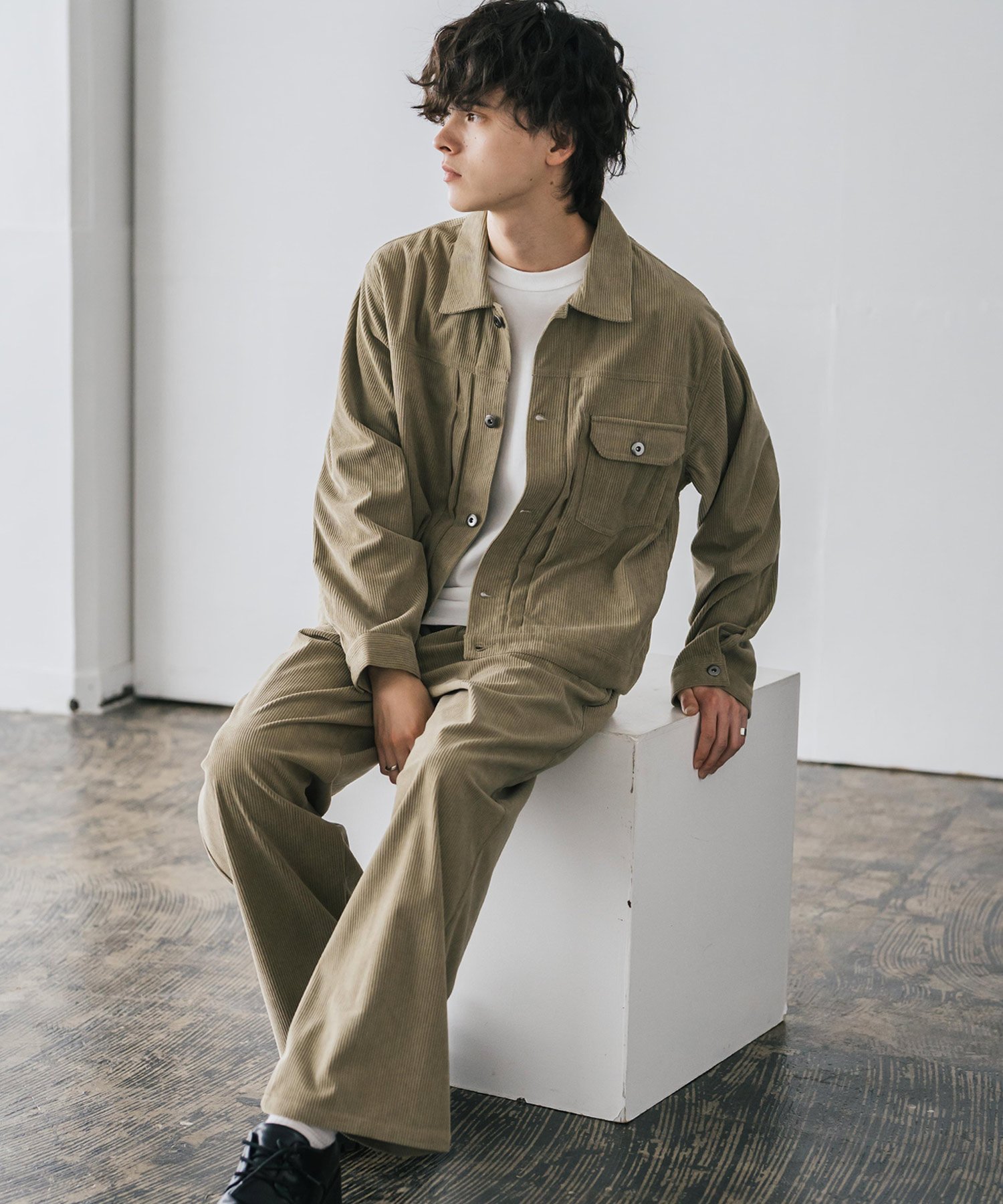 Rocky Monroe｜コーデュロイセットアップ 1stショートジャケット