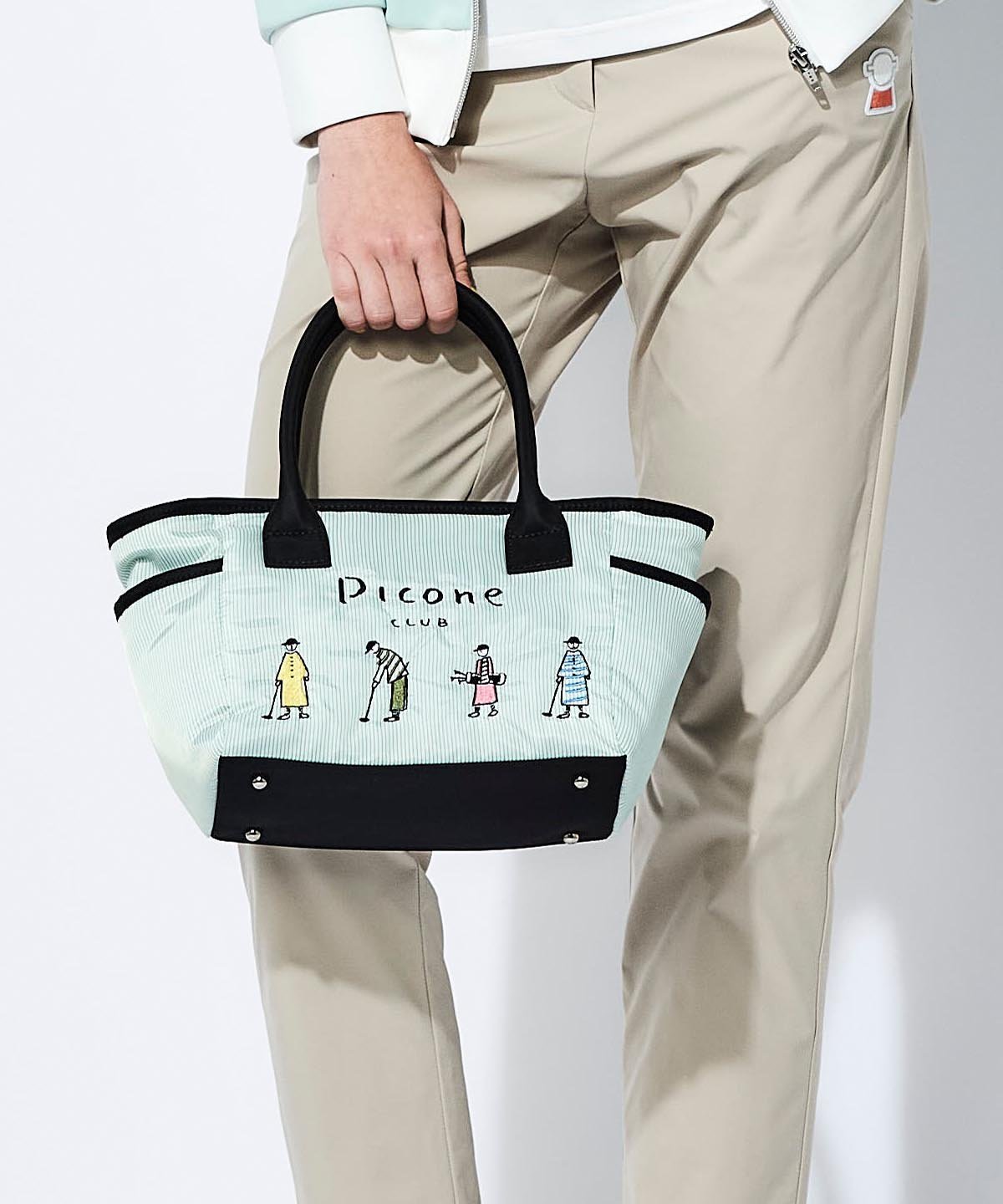 Picone Club｜ストライプ柄刺繍バッグ | Rakuten Fashion(楽天