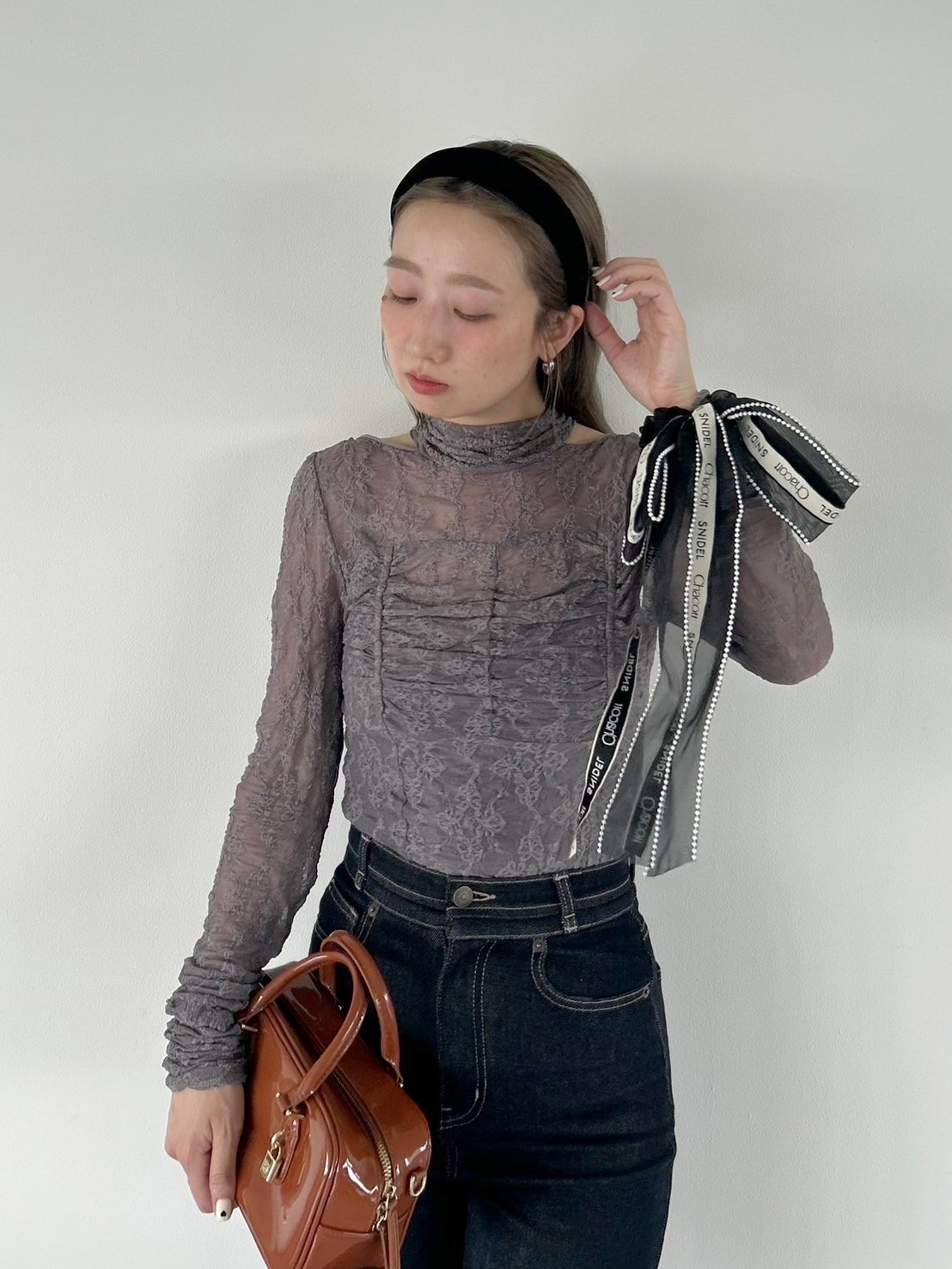 SNIDEL｜【Chacott】レースシアーTOPS | Rakuten Fashion(楽天