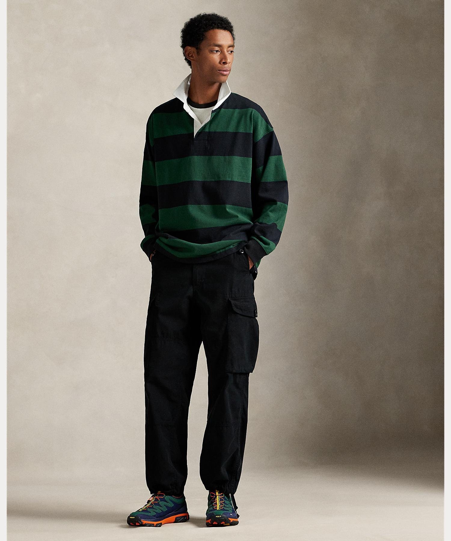 RALPH LAUREN｜ビッグ フィット ストライプド ジャージー ラグビー