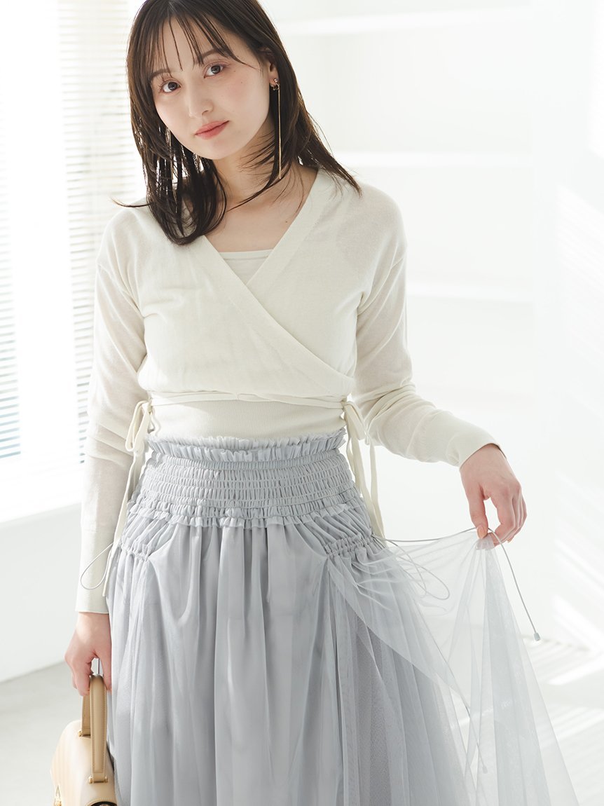 SNIDEL｜【Chacott】Sustainableチュールスカート | Rakuten Fashion