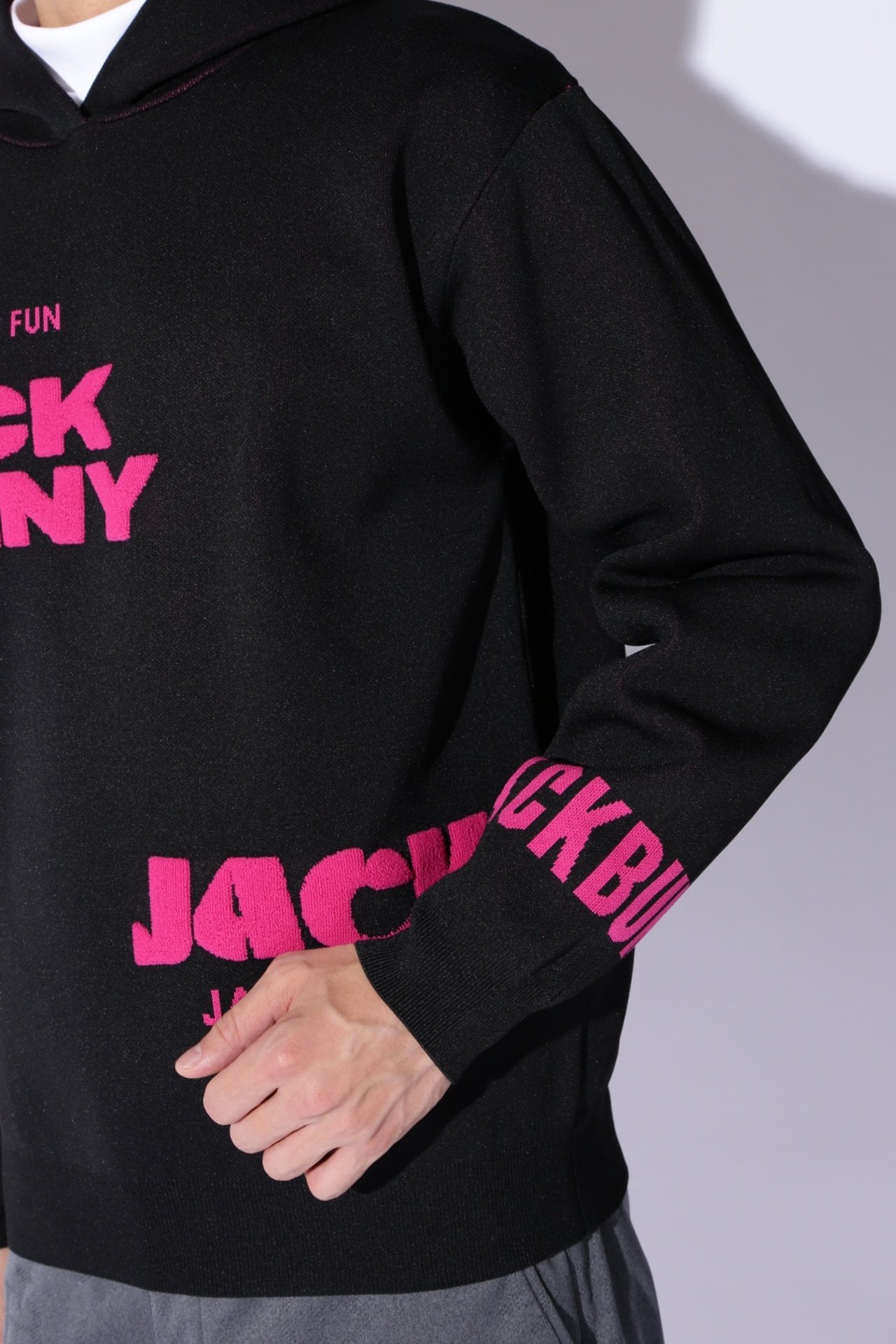 Jack Bunny!!｜ロゴジャガードニットフーディ | Rakuten Fashion(楽天