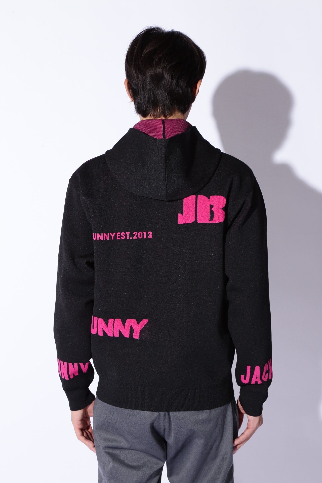 Jack Bunny!!｜ロゴジャガードニットフーディ | Rakuten Fashion(楽天