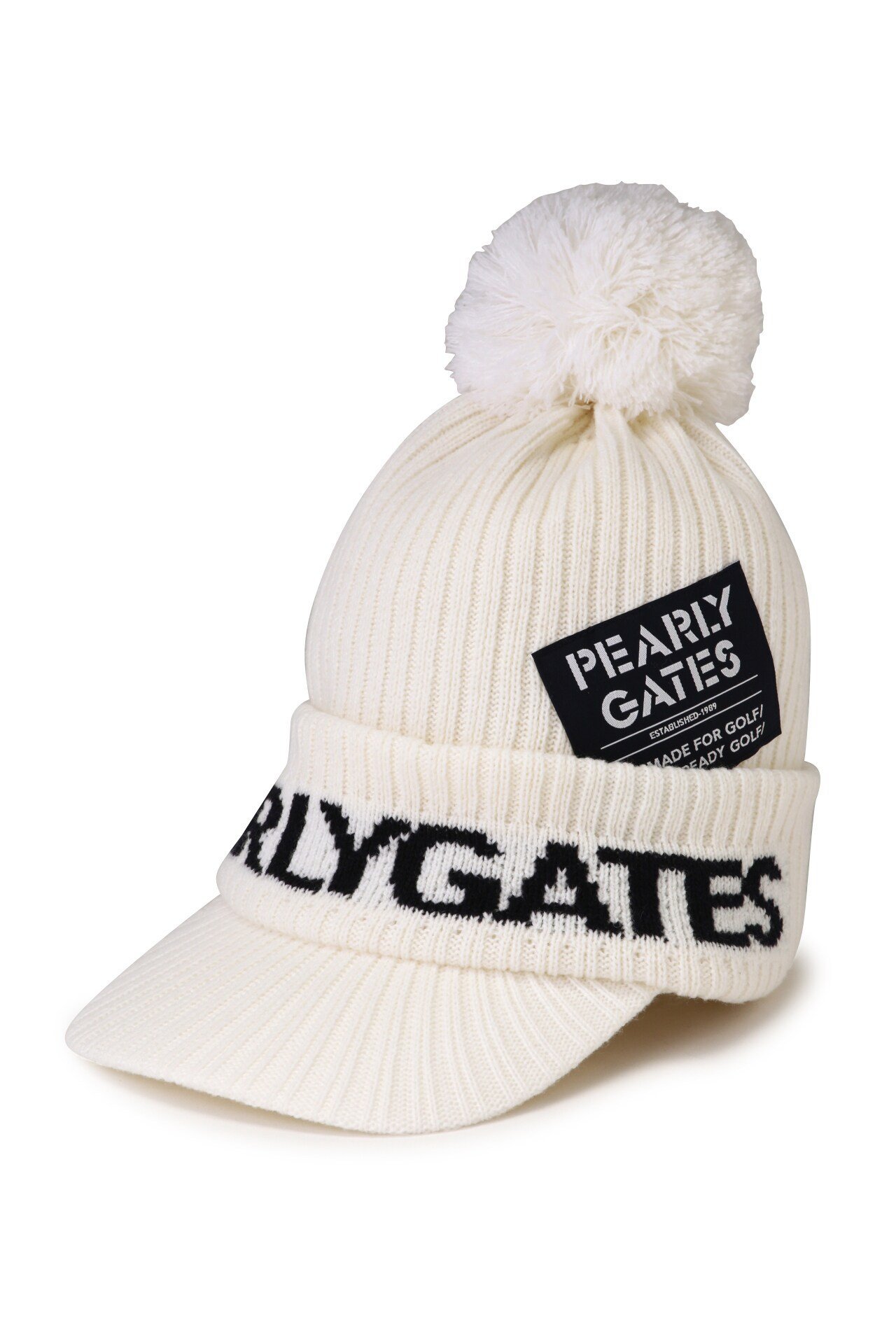 PEARLY GATES｜梵天&つば付きニットキャップ (UNISEX) | Rakuten