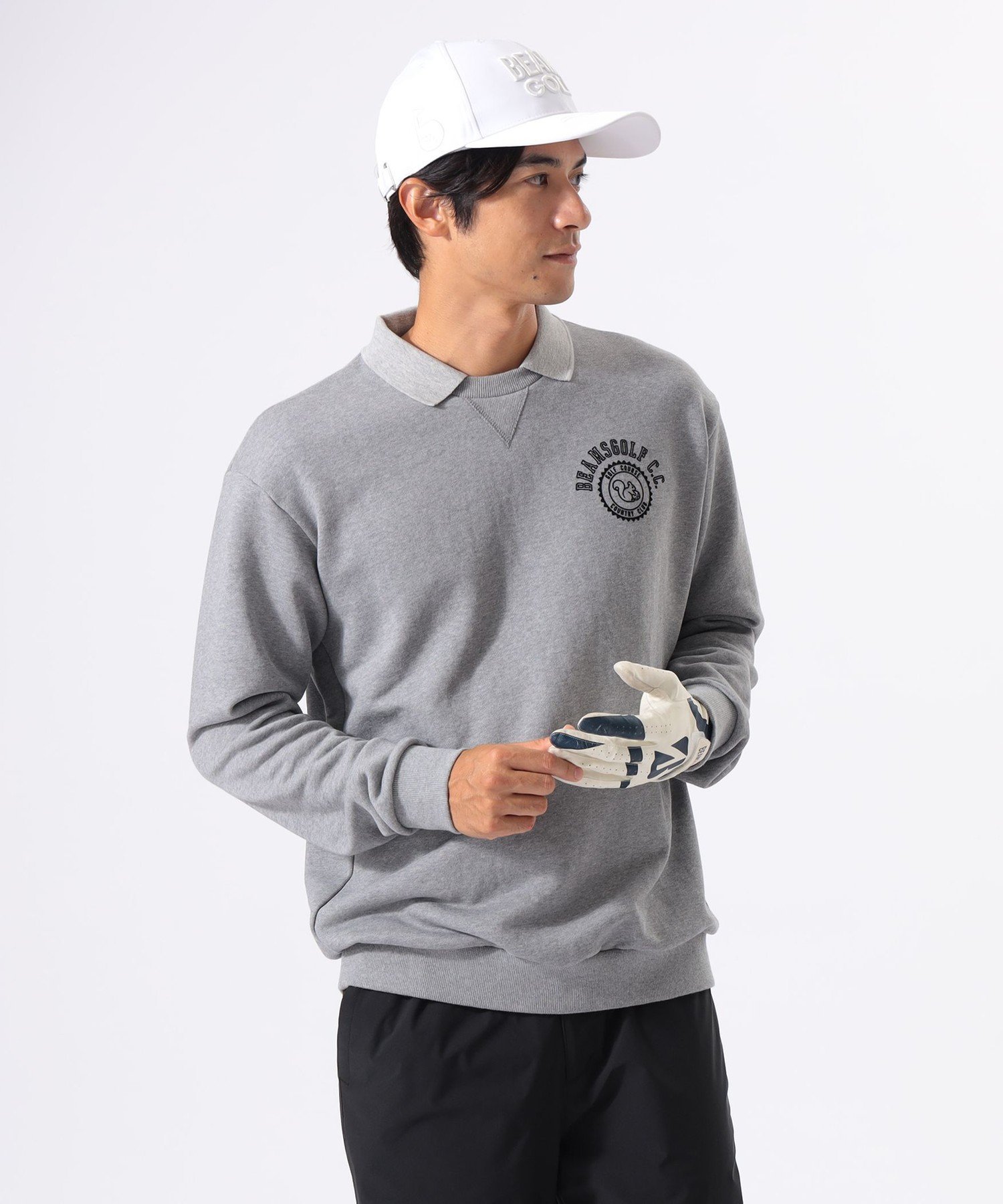 BEAMS GOLF｜ORANGE LABEL / 襟付き 裏毛 プルオーバースウェット