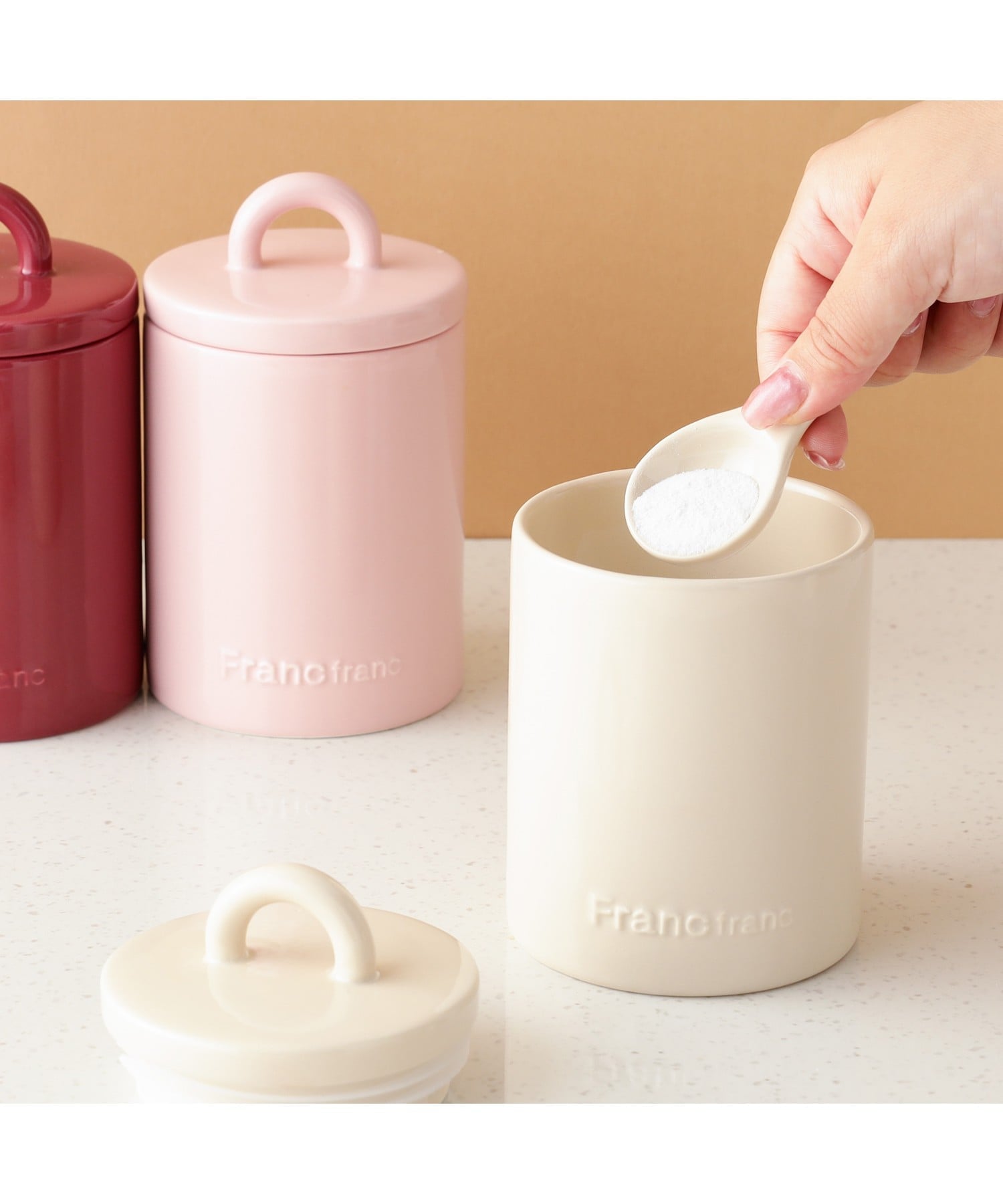 Francfranc｜ロゴ キャニスター ピンク | Rakuten Fashion(楽天