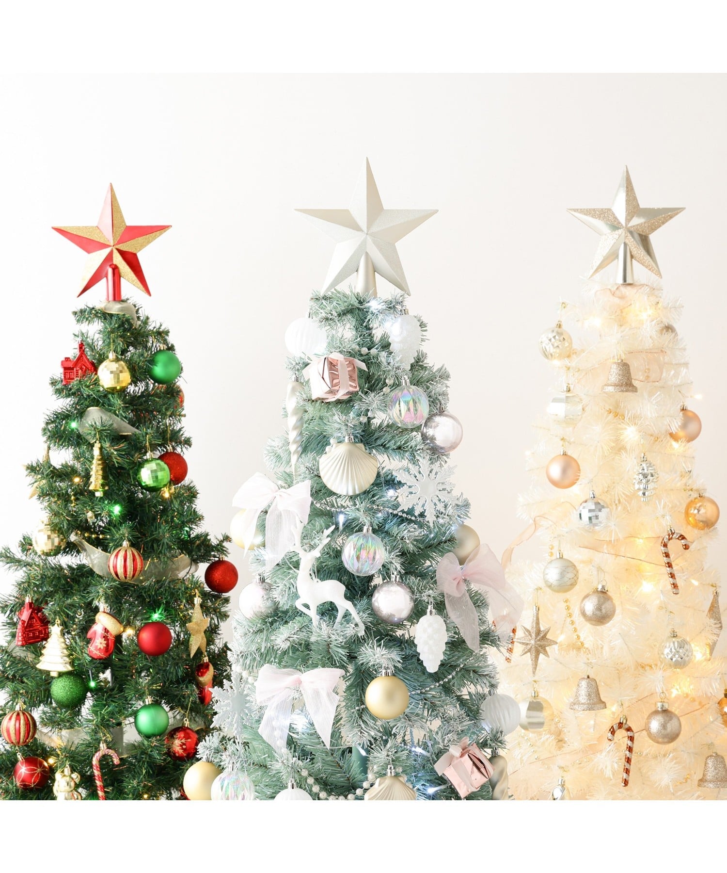 Francfranc｜クリスマスツリー スターターセット 150cm ホワイト