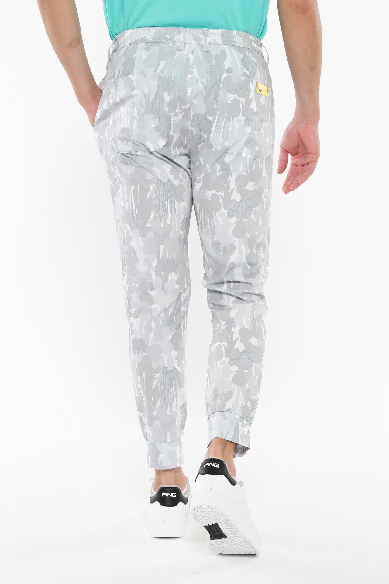 ピン（PING）ゴルフウェア カモフラ柄ストレッチジョガーパンツ　ホワイト PING APPAREL｜カモフラ柄ジョガーパンツ <GOLD> (MENS) | Rakuten