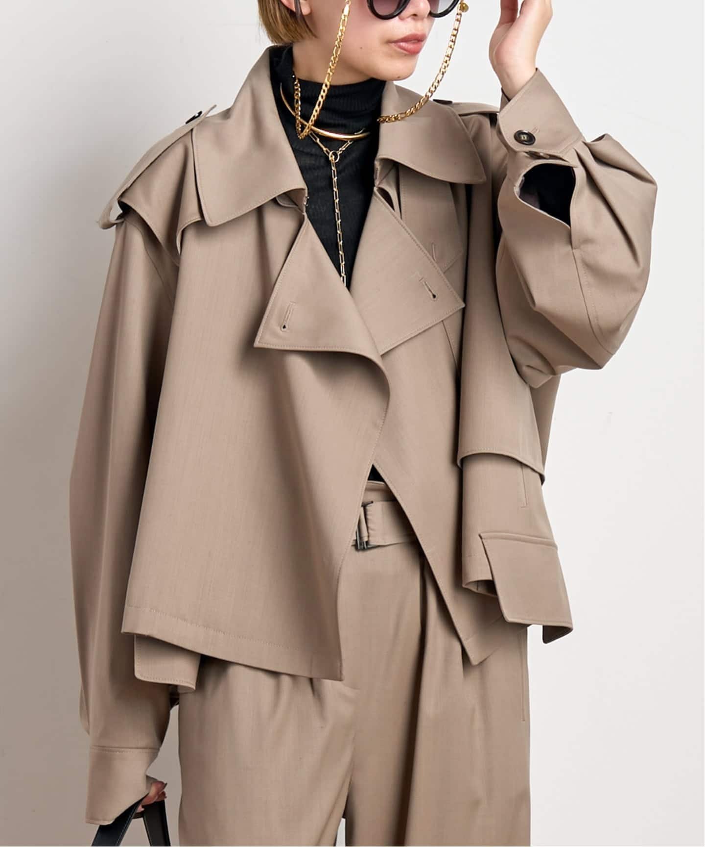 AP STUDIO｜【MINITZ/ミニッツ】別注SHORT TRENCH JACKET | Rakuten