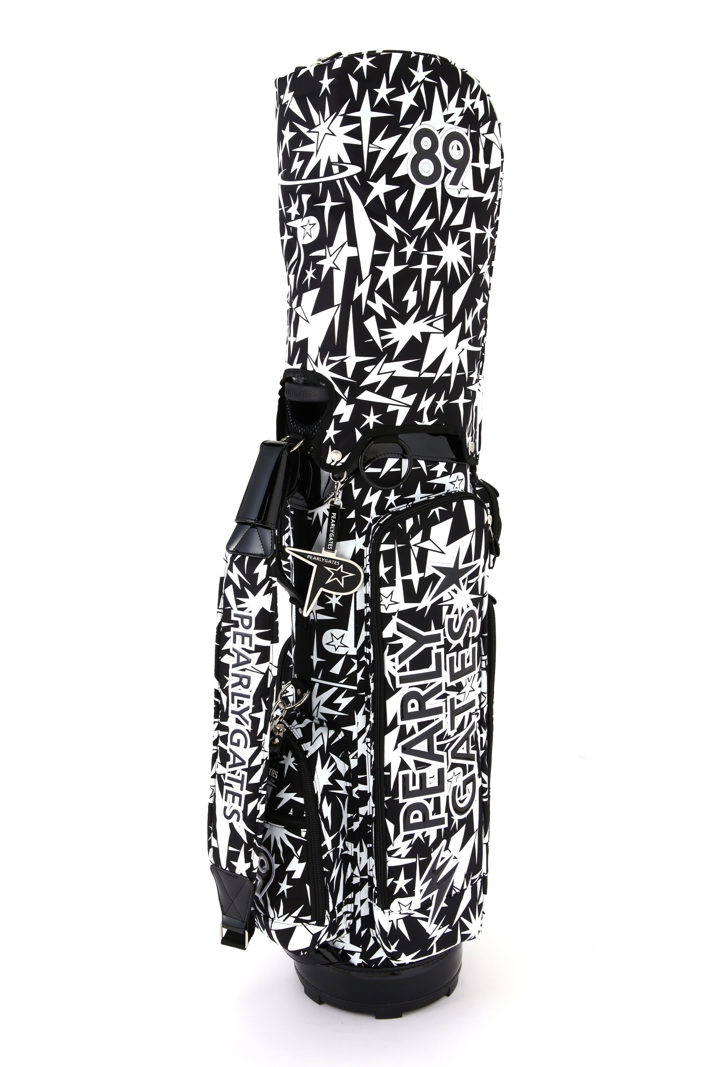 PEARLY GATES ゴルフバッグ 赤黒 星形ロゴ PEARLY GATES（パーリーゲイツ） 30周年記念 キャディバッグ ゴルフ