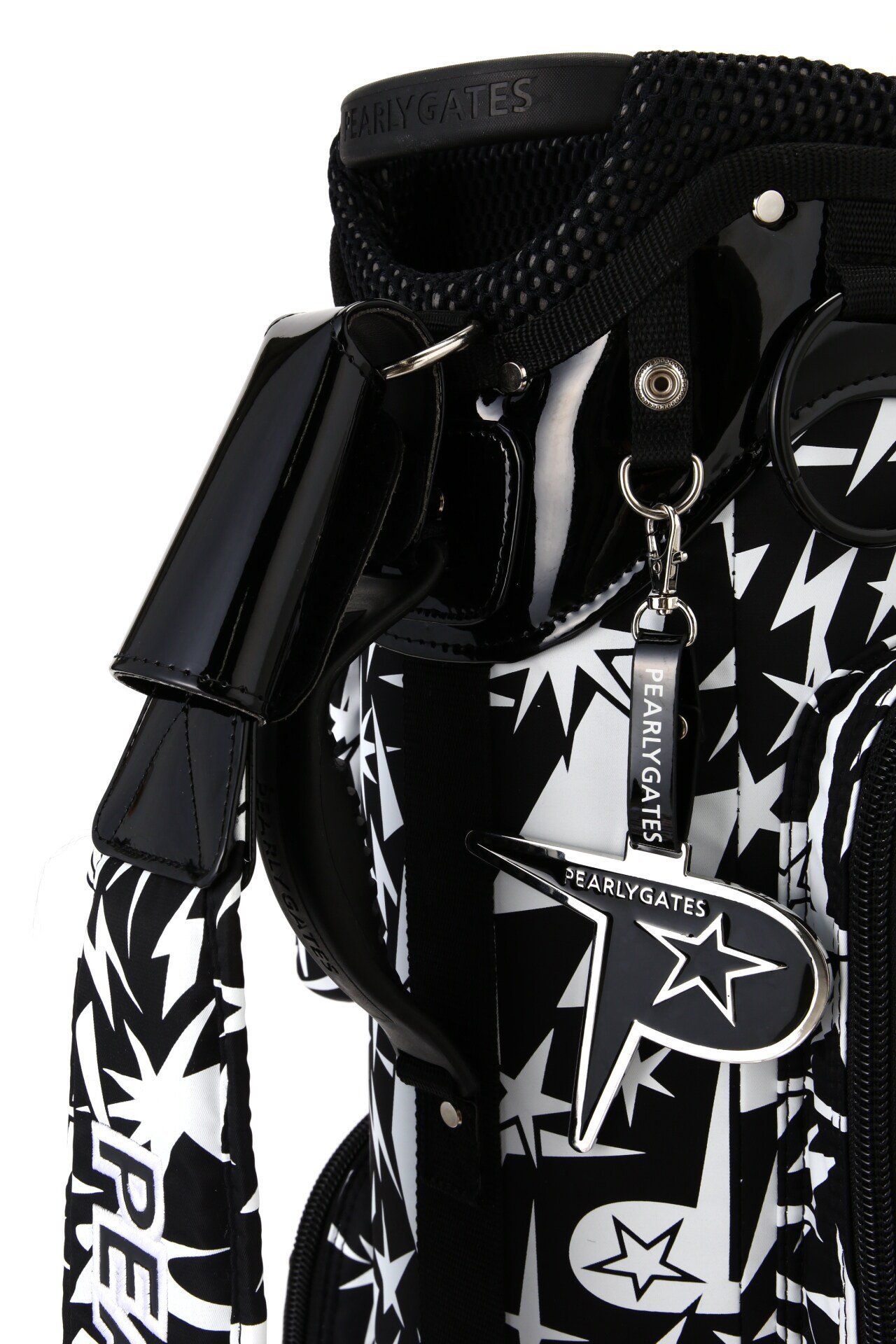 PEARLY GATES ゴルフバッグ 赤黒 星形ロゴ PEARLY GATES（パーリーゲイツ） 30周年記念 キャディバッグ ゴルフ