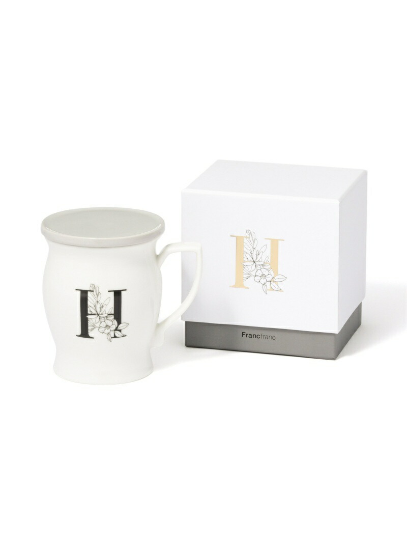 楽天市場】Francfranc イニシャルマグ フラワー H フランフラン 食器