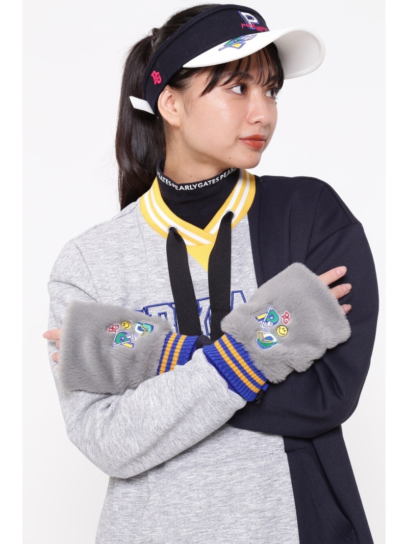楽天市場】PEARLY GATES フェイクファー指ぬきミトン (UNISEX