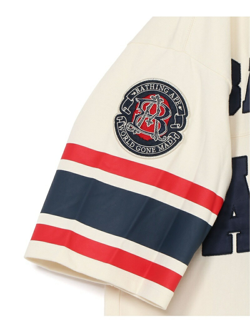 楽天市場】A BATHING APE FOOTBALL JERSEY ア ベイシング エイプ