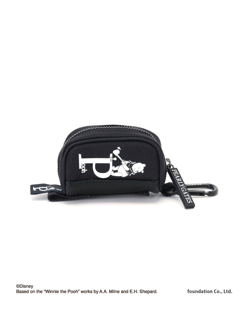 パーリーゲイツプーさんポーチ カラビナ付き ゴルフボール入れ 楽天