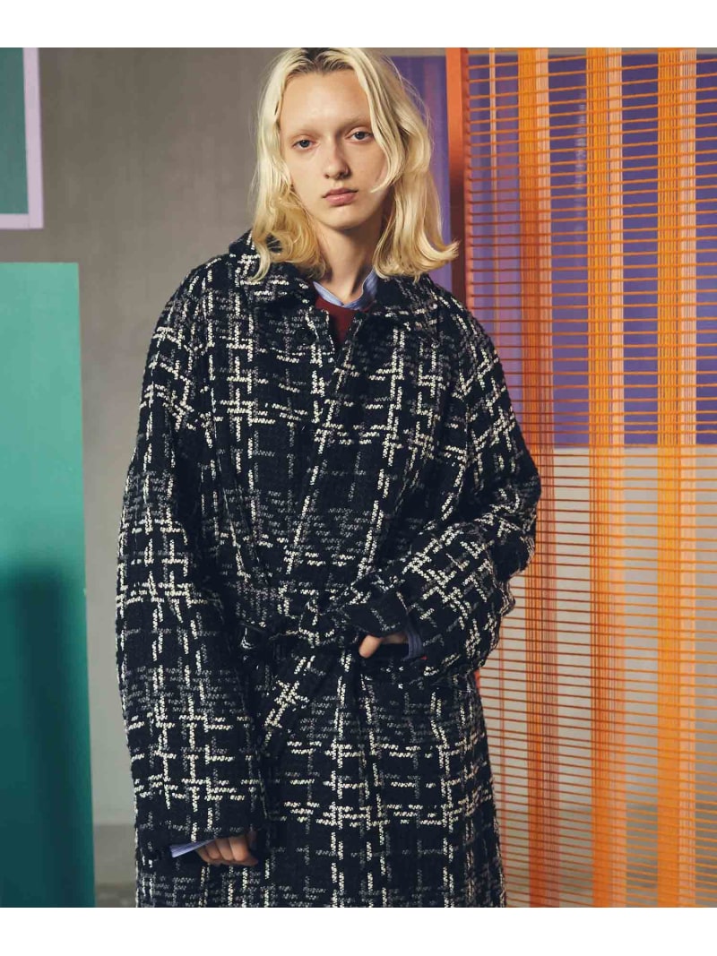 MAISON SPECIAL 【Italian Dead Stock Fabric】Dress-Over Balmacaan