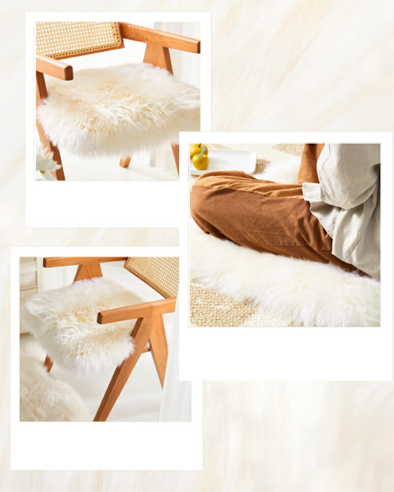 楽天市場】クッション ムートンクッション シートクッション ムートン