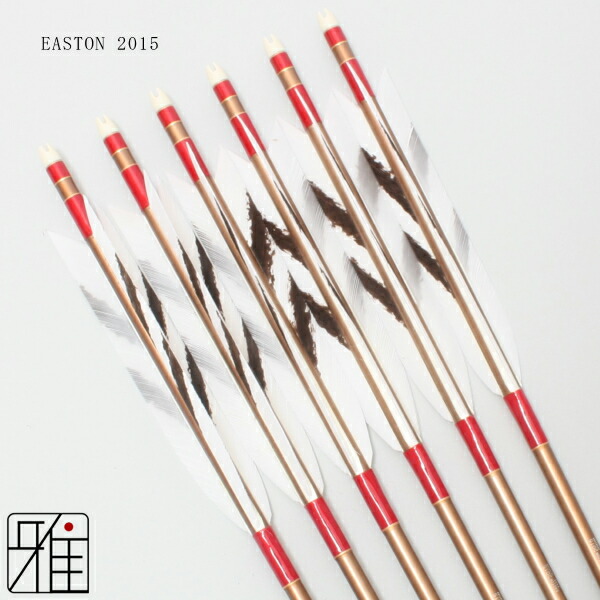 楽天市場】弓道 矢 ジュラルミン矢 6本組ターキー手描染羽 2015