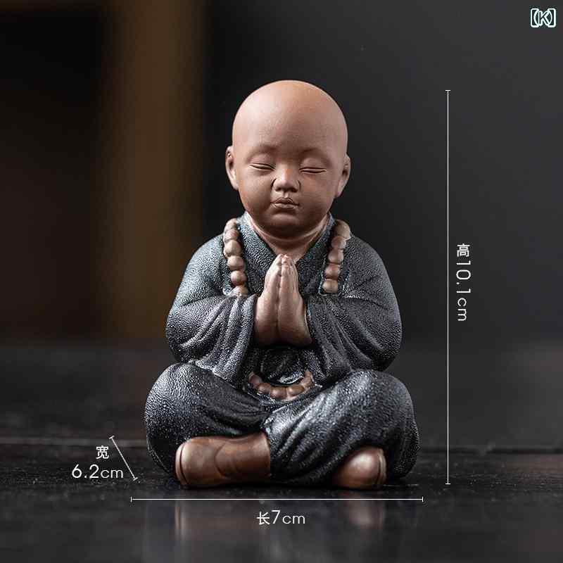 楽天市場】インテリア小物 置物 装飾 中国 禅 4人の 小さい 僧侶の