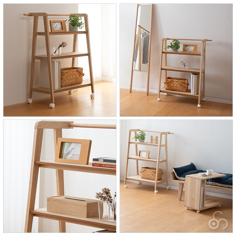 楽天市場】【プレゼント付】 コサイン cosine ワゴンシェルフ DR-08NM