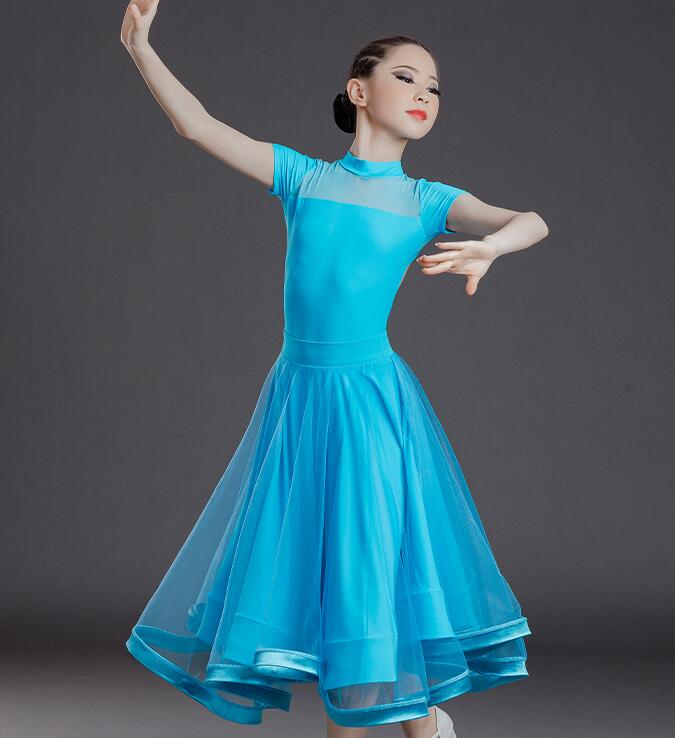 楽天市場】2点セット ジュニア 競技用のドレス 社交ダンス ドレス 子供