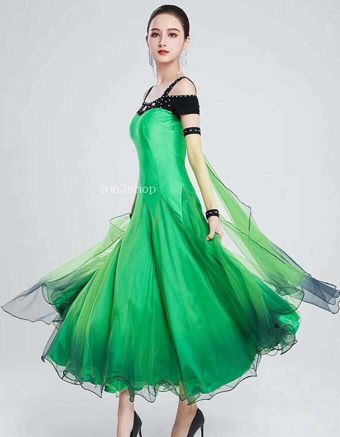 楽天市場】社交ダンスドレス モダン衣装 ワンピース 社交ダンス