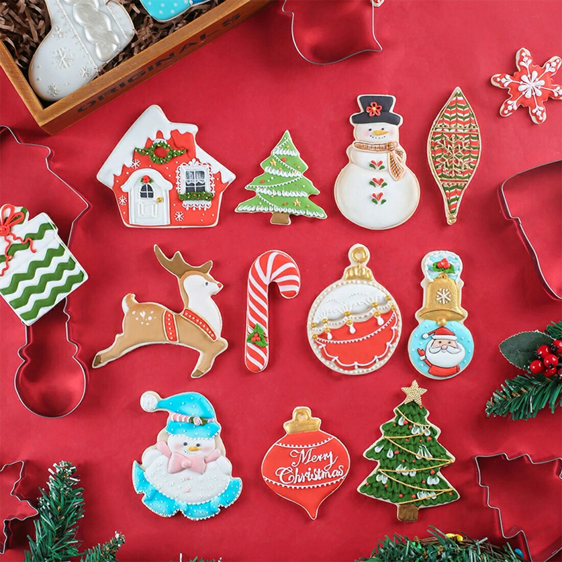 楽天市場】＼半額&P2倍☆楽天スーパーSALE／クッキー型 クリスマス 18