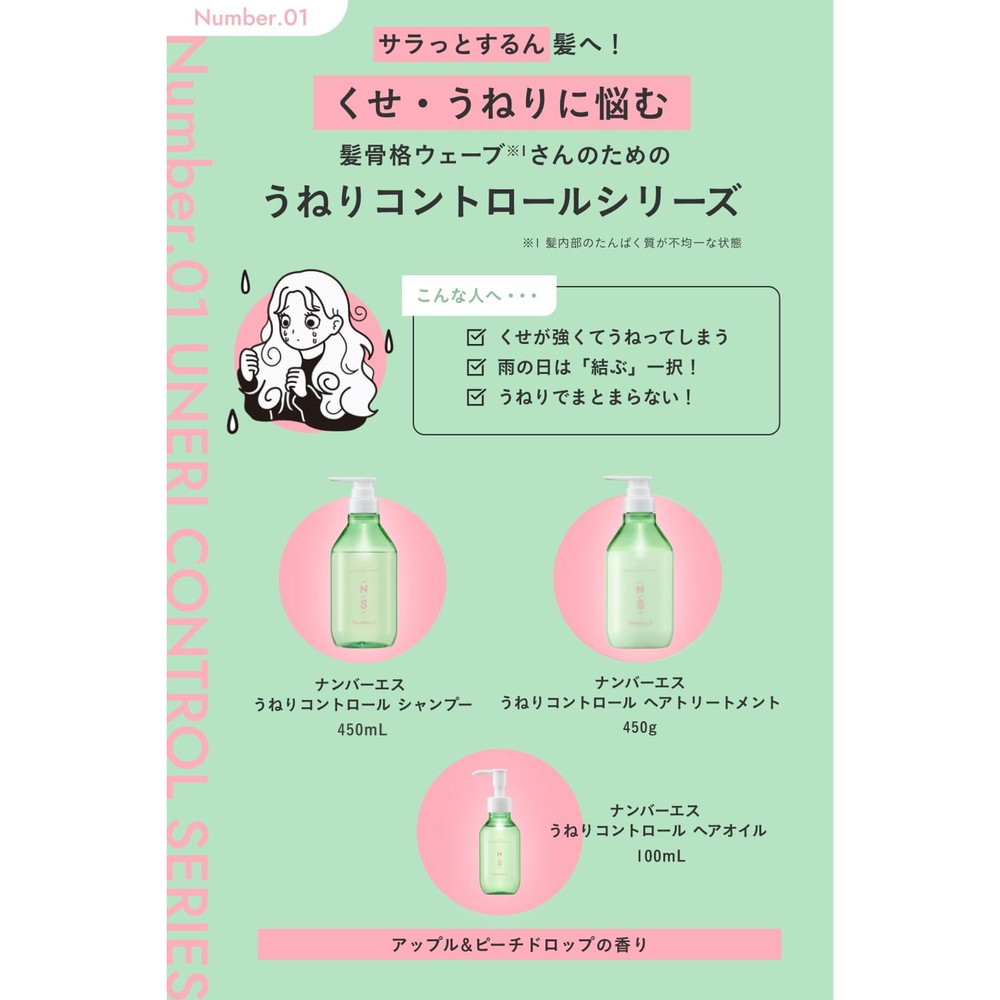 楽天市場】ナンバーエス うねりコントロール ヘアオイル 100ml : サン