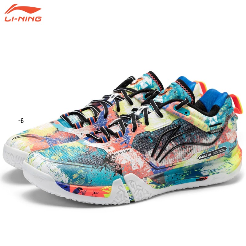 楽天市場】LI-NING AYAV001-6 SAGA 3 PRO バドミントンシューズ(ユニ