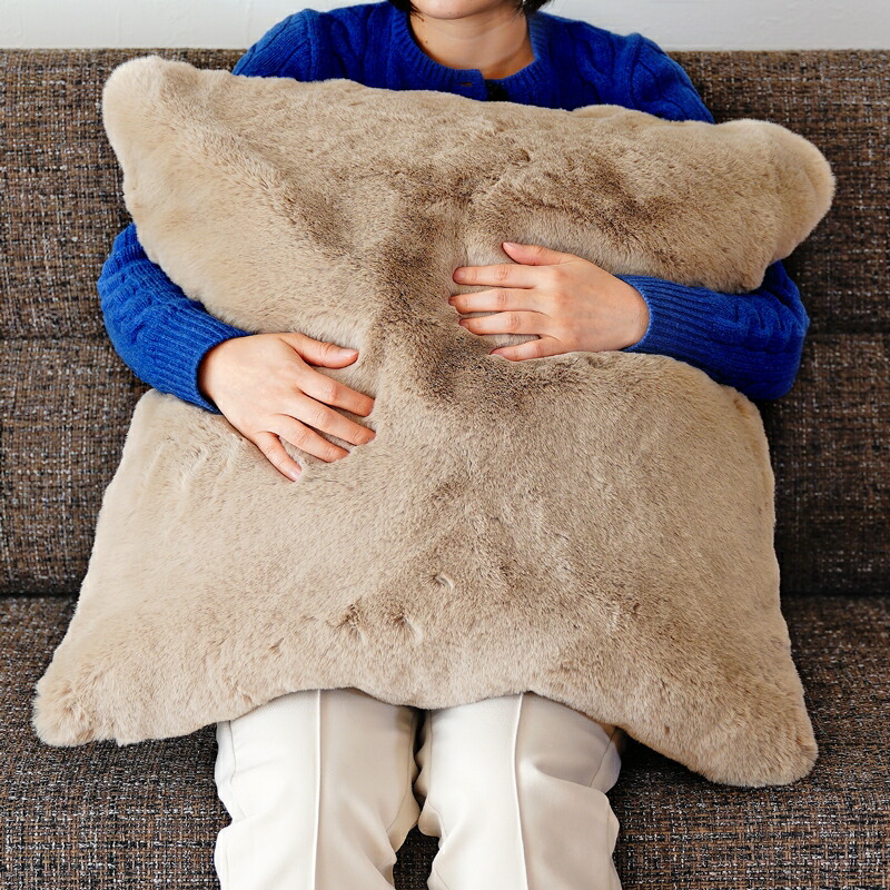 楽天市場】クッションカバー 約60cm × 60cm 1枚 ラッピング可 フェイク