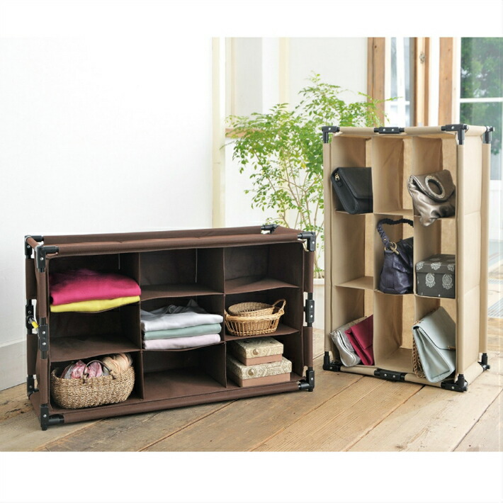 楽天市場】折りたたみ式収納ラック ワンタッチオーガナイザー 同色2個