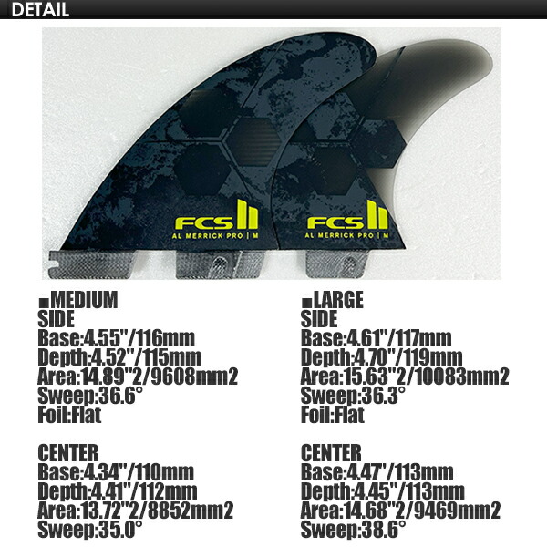 楽天市場】FCS2 エフシーエス フィン トライフィン アルメリック