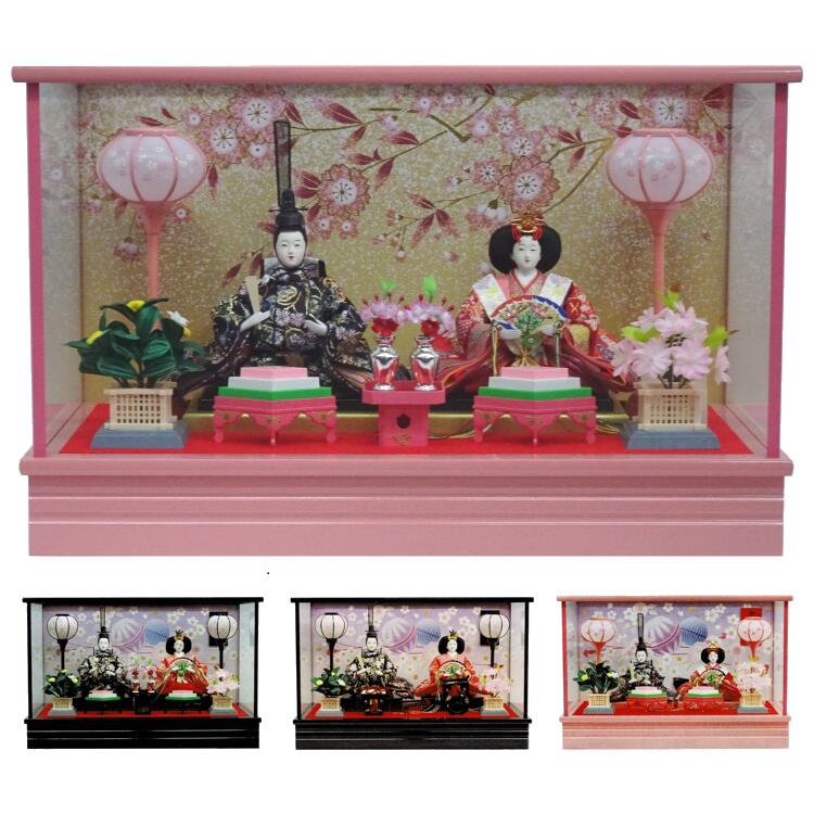 楽天市場】送料無料 久月作 雛人形 衣装着五人揃い ガラスケース入り