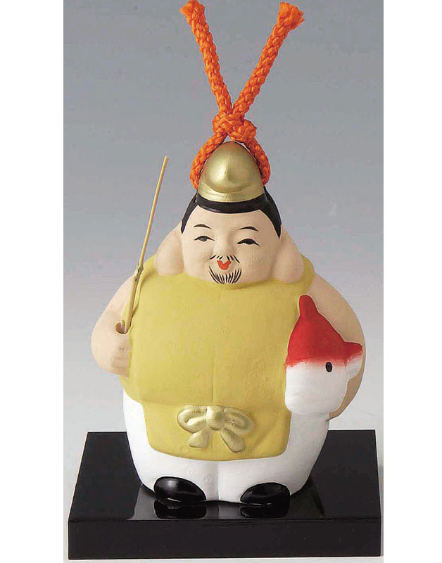 楽天市場】土鈴 七福神 恵比寿 大きな鯛を抱えた「大漁追福」「五穀