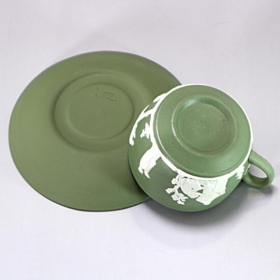 楽天市場】ウェッジウッド Wedgwood ジャスパー セージグリーン カップ