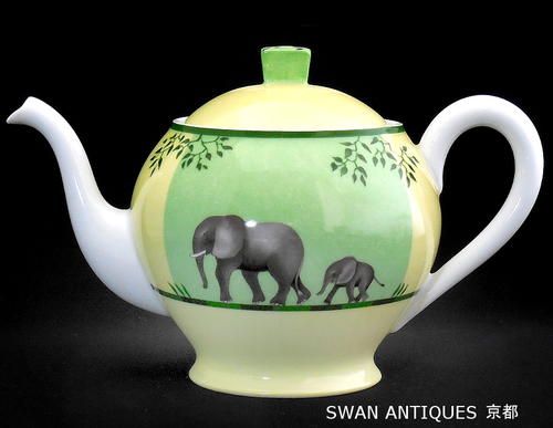 楽天市場】エルメス HERMES 1997年 アフリカ グリーン ティーポット 廃