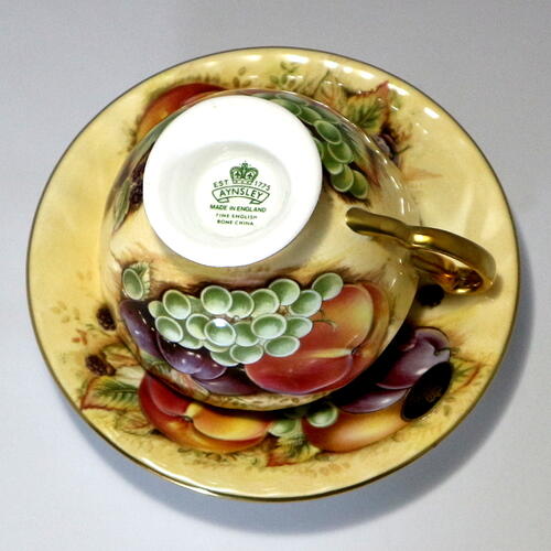 楽天市場】エインズレイ AYNSLEY オーチャードゴールド 英国製 カップ