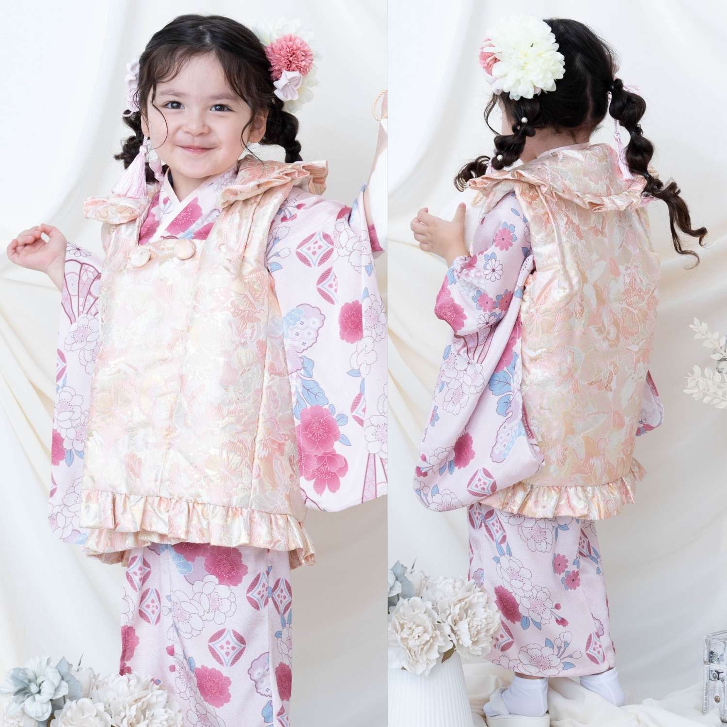 楽天市場】七五三 着物 3歳 女の子 選べるセット フルセット 被布