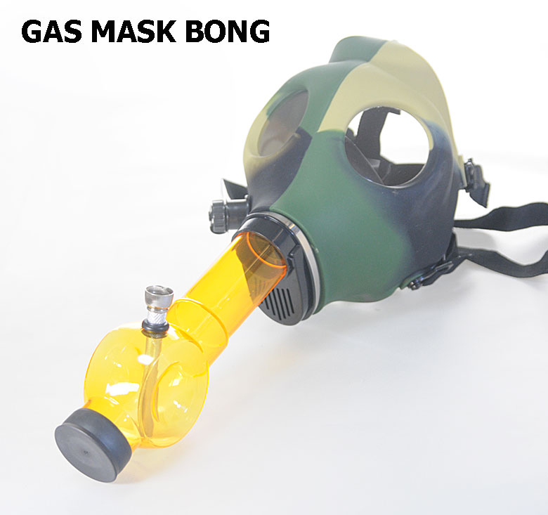 楽天市場】[送料無料]ガスマスクボング カモフラ＃099 イエロー ボング
