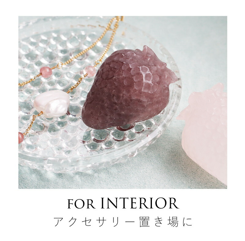 楽天市場】天然石 いちご型 ストロベリー 可愛い お守り インテリア