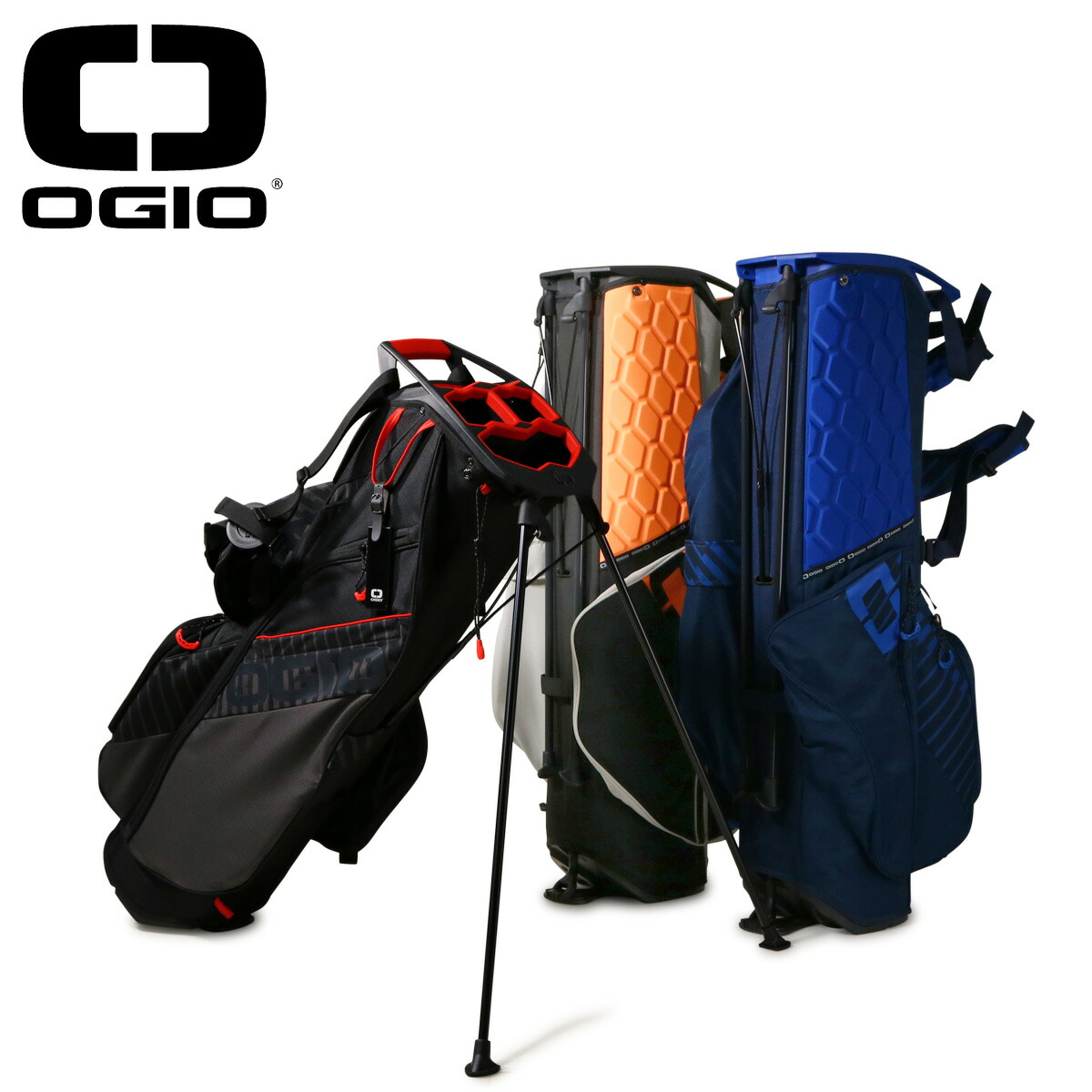 楽天市場】オジオ ゴルフ キャディバッグ スタンド型 4分割 9.5型 47