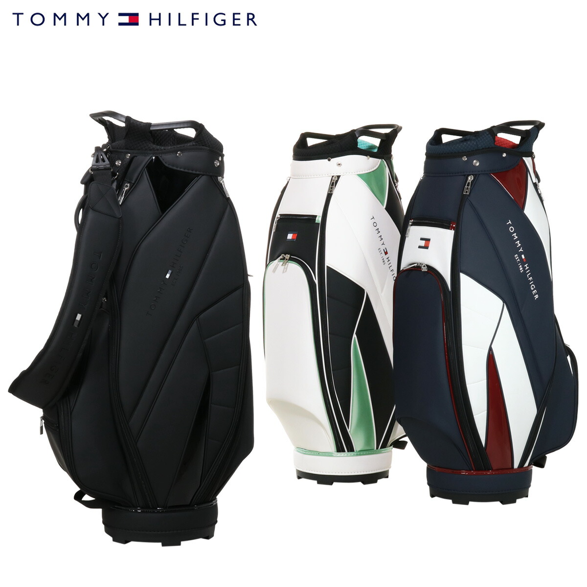 楽天市場】トミーヒルフィガー ゴルフ キャディバッグ カート型 5分割