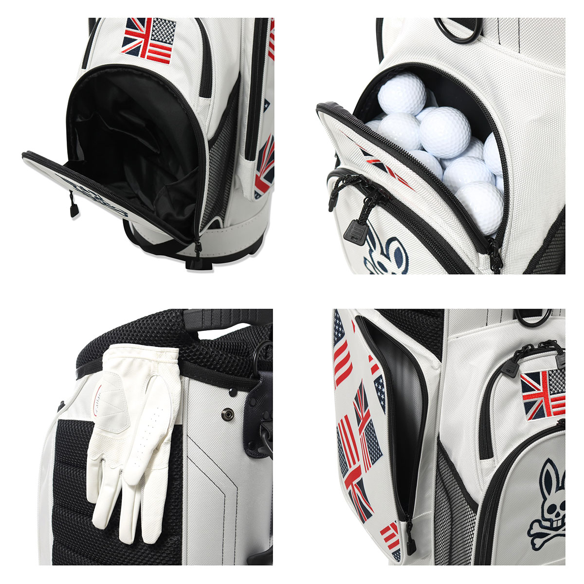 楽天市場】サイコバニー ゴルフ キャディバッグ ゴルフバッグ カート型