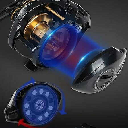 楽天市場】ベイトリール 超軽量 215g ベイトフィネスリール 最大ドラグ