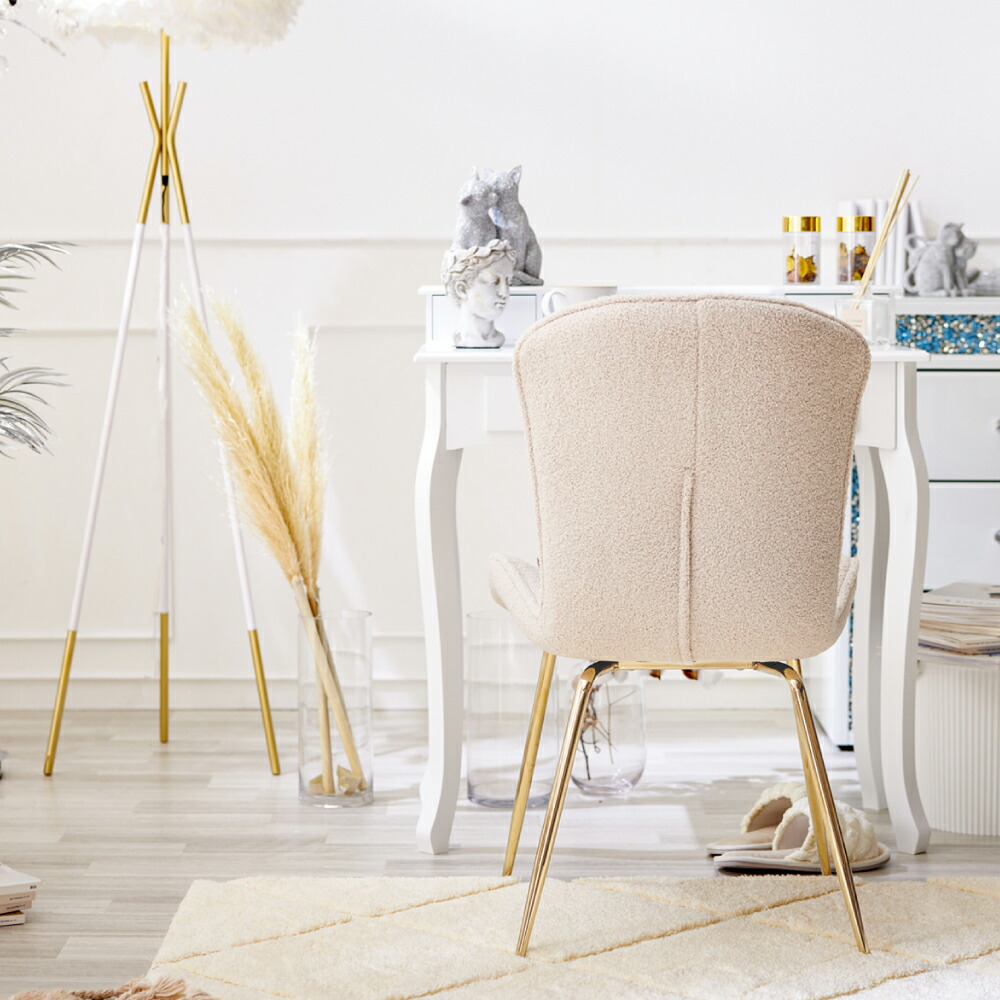 北欧 木目が美しい ホワイトフレーム チェア 【公式通販】