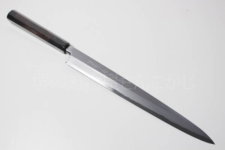 楽天市場】堺孝行白虎 柳刃 300mm 白一鋼 塗り鞘付 片刃 #02205青木